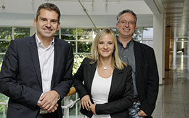 Das illwerke-vkw-Team um Martin Seeberger, Carina Nagel und Reinhold Hansmann überzeugt mit State-of-the-art-Onlineservices.